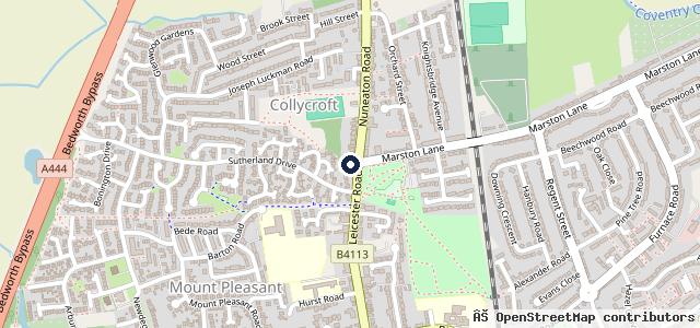 Map showing the location of VoltZ,Bedworth MOT Centre Ltd