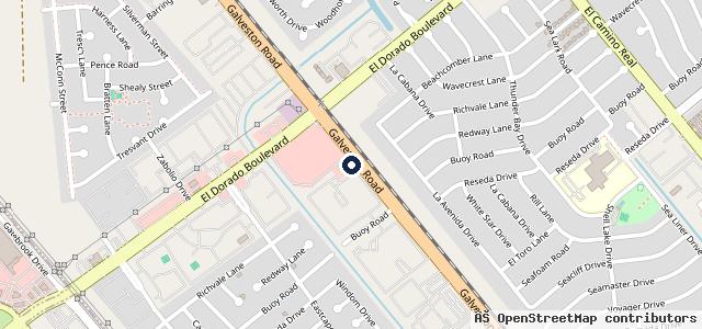 Map showing the location of Clear Lake Auto Service | Webster TX