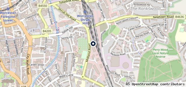 Map showing the location of C T S Auto Centre