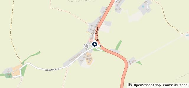 Map showing the location of Alpheton Garage Ltd