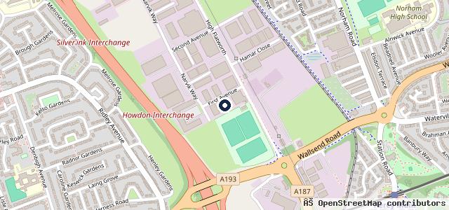 Map showing the location of Lookers Paint & Body Centre