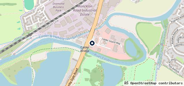 Map showing the location of D. M. Keith Škoda Wakefield