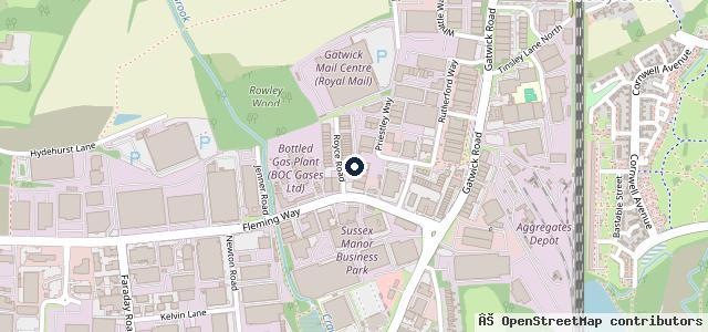 Map showing the location of Copthorne Motor Company