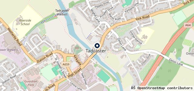 Map showing the location of Commercial Street MOT Service Centre