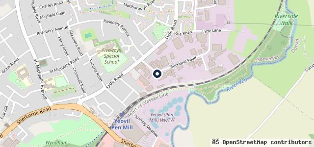 Map showing the location of ATS Euromaster Yeovil