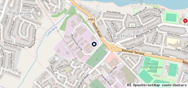 Map showing the location of Campbells Garage | Peterhead