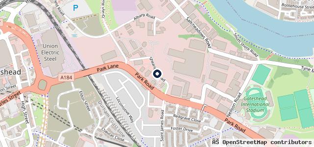Map showing the location of Evans Halshaw Vauxhall | Gateshead