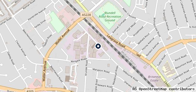 Map showing the location of Fast Track Auto's LTD