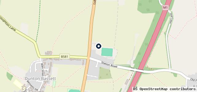Map showing the location of Crossroads Garage