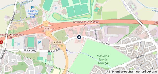Map showing the location of Group 1 Volkswagen Colchester | Colchester