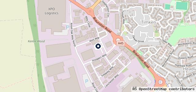 Map showing the location of Daventry Auto Services Ltd
