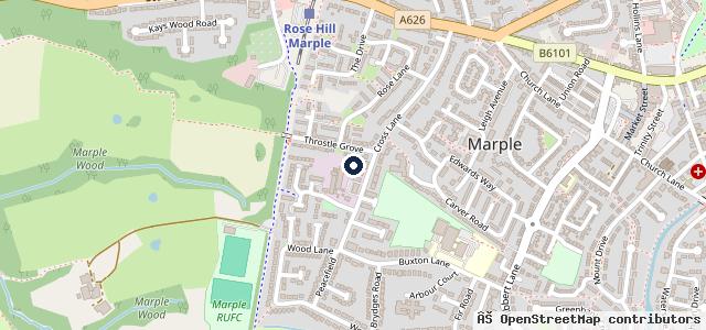 Map showing the location of Marple Motor Co Ltd