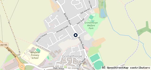 Map showing the location of Brookfield Garage