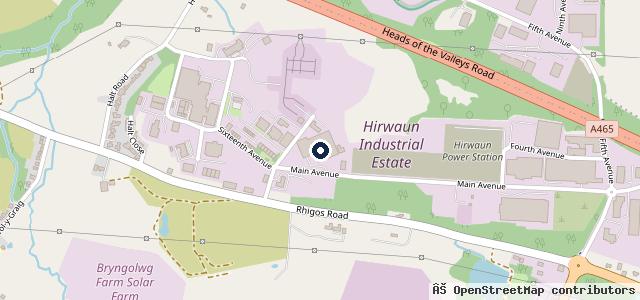 Map showing the location of H P Price Cynon Valley Ltd