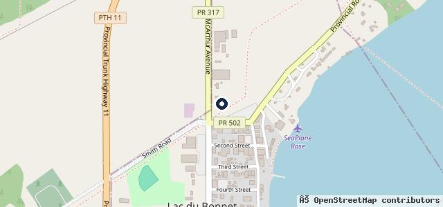 Map showing the location of Brookfield Autobody