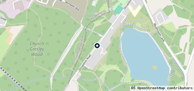 Map showing the location of Fearns Garage