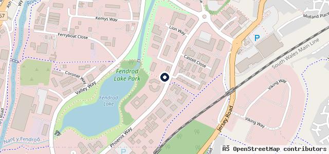 Map showing the location of Dragon MOT Centre