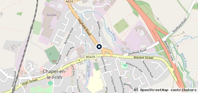 Map showing the location of Chapel Garage Ltd - MOT& SERVICING