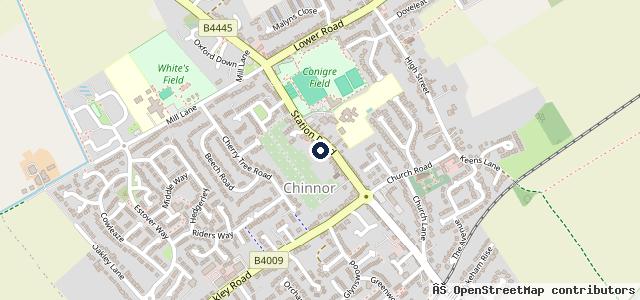 Map showing the location of Chinnor Motors Ltd