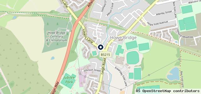 Map showing the location of Lovers Lane Garage