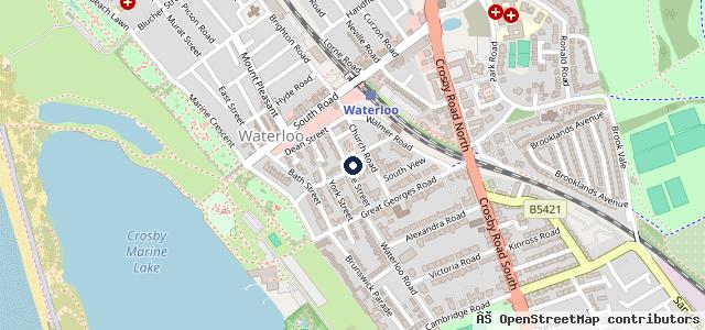Map showing the location of Chapel Garage
