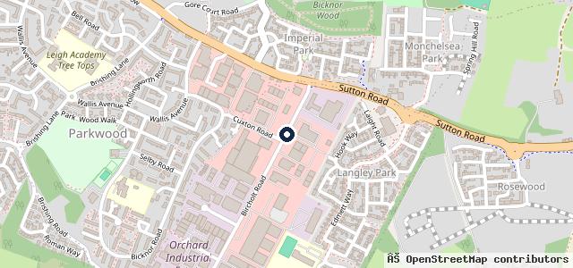 Map showing the location of Mercedes-Benz of Maidstone