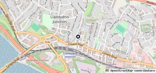 Map showing the location of AJ’s AUTOS North Wales