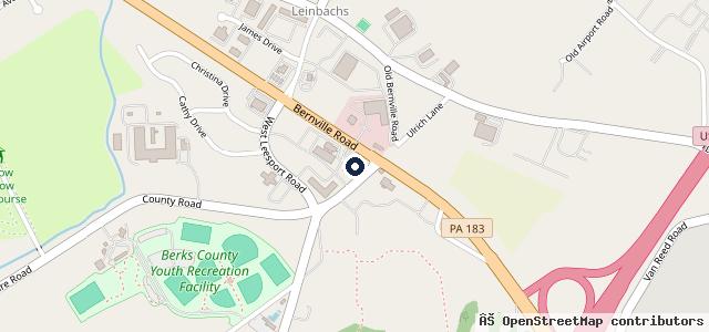 Map showing the location of Audi Reading
