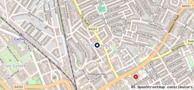 Map showing the location of Grease Monkeys Cardiff | Cardiff