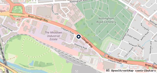 Map showing the location of Group 1 Land Rover Derby | Derby