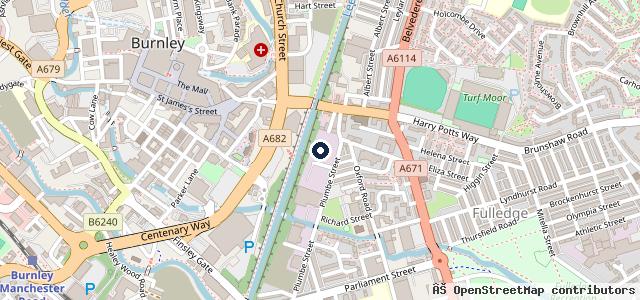 Map showing the location of Air Unlimited Burnley | Burnley