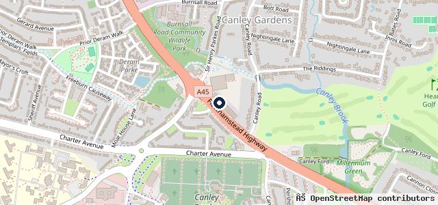 Map showing the location of Ramp &amp; Wrench | Coventry