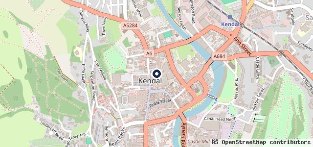 Map showing the location of Kendal Auto Services Ltd