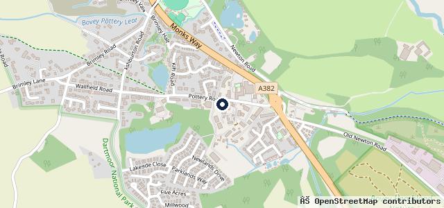Map showing the location of ARG Garage Services | Newton Abbot