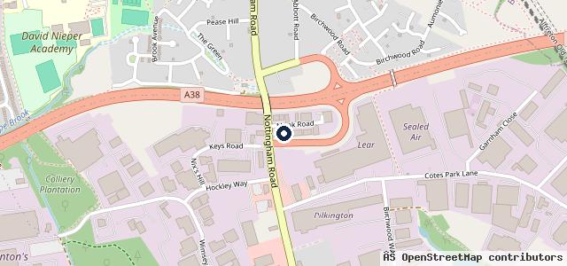 Map showing the location of Amber Autos Ltd | Alfreton