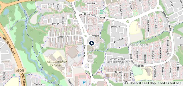 Map showing the location of Vauxhall