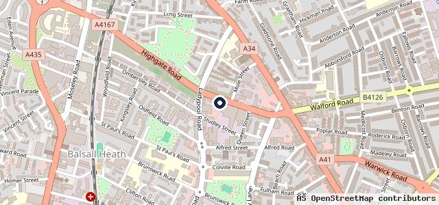 Map showing the location of Clutch Fit Auto Repair | Birmingham