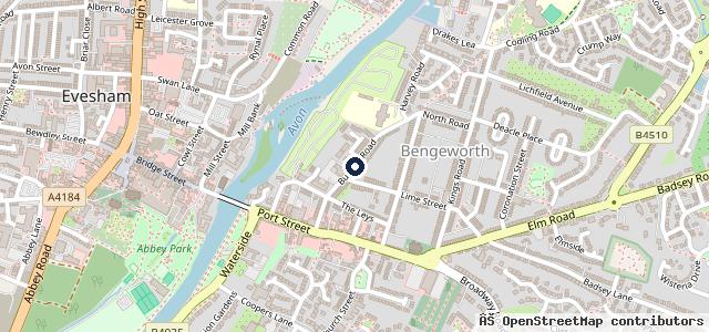 Map showing the location of The Bear Garage