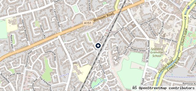 Map showing the location of EMG Used Cars Spalding | Spalding