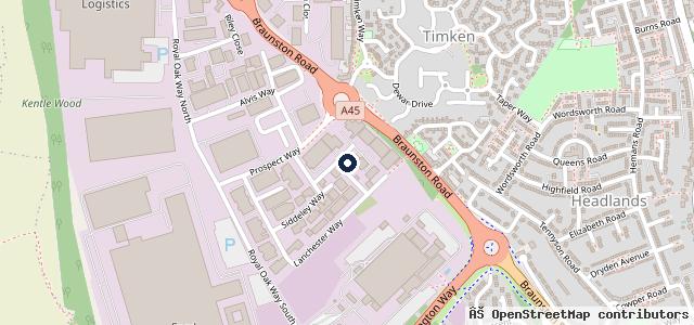 Map showing the location of Maple Leaf Automotive | Daventry