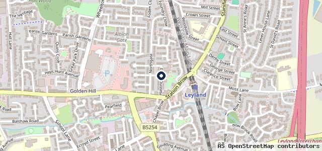 Map showing the location of OAKWELL - Leyland's Garage