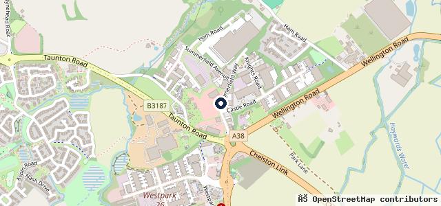 Map showing the location of Chelston Motorhomes