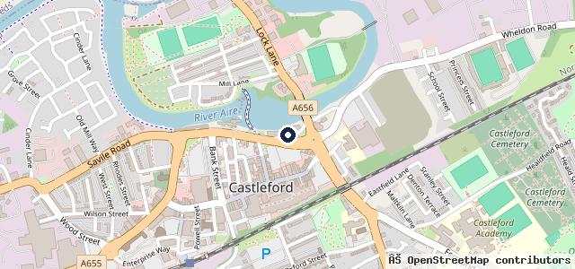 Map showing the location of Castle Motorcycles