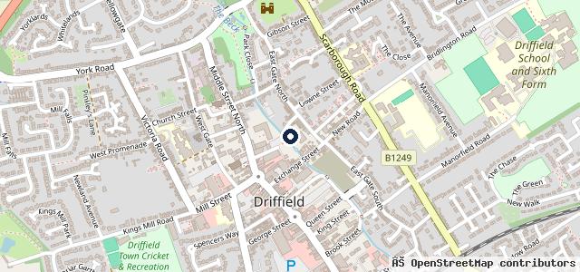 Map showing the location of LB Automotive Driffield