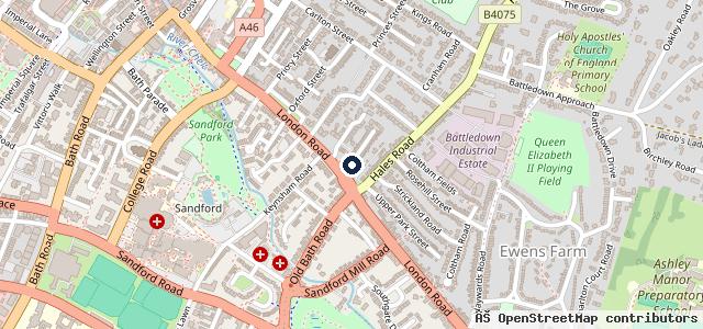 Map showing the location of Michael Smith Motors
