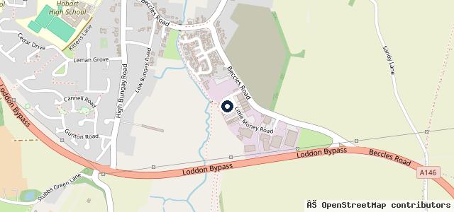 Map showing the location of Browne and Sons (Loddon) Ltd