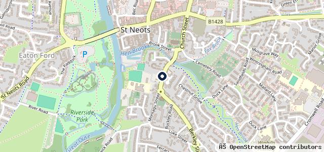 Map showing the location of St Neots Motorcycle Co Ltd