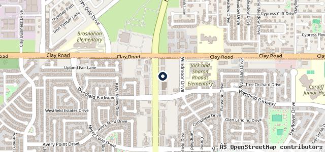 Map showing the location of Christian Brothers Automotive North Katy
