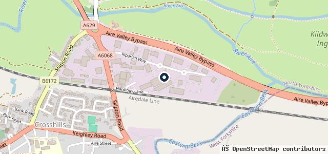 Map showing the location of Vauxhall