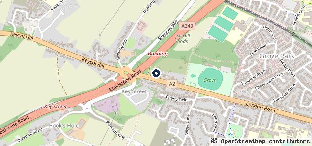 Map showing the location of Pearce and Batt Garage | Sittingbourne